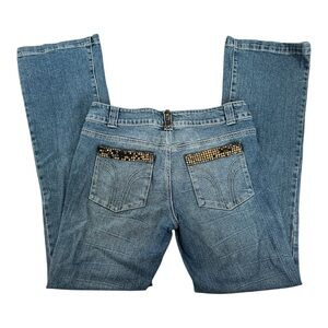 Y2K Bisou Bisou Jeans Embellished Bootcut Denim – Size 8